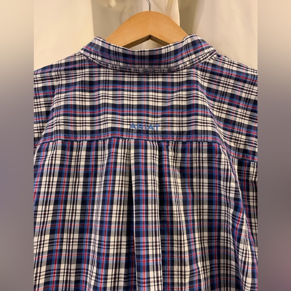 Ariat Pro Series Shirt Mens XXL‎ Western Plaid Button Down Embroidered Logo - Picture 4 of 8